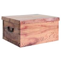 Aufbewahrungsbox Inge - Braun, KONVENTIONELL, Karton/Kunststoff (50/40/25cm) - Luca Bessoni