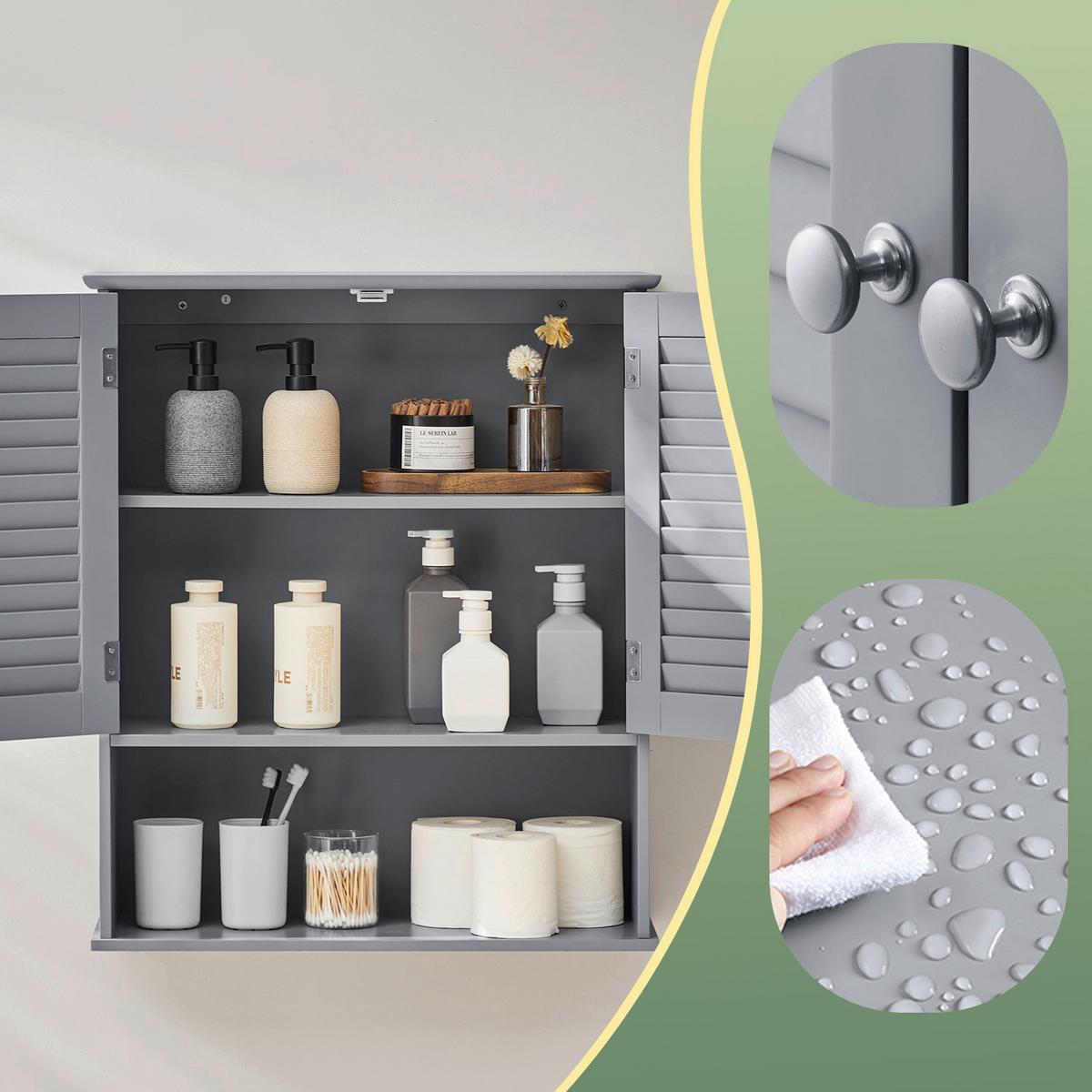 Hängeschrank Wall Cabinet - Grau, MODERN, Holzwerkstoff (60/70/20cm) - MID.YOU