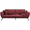 Veľká pohovka TRENDY, bordová - čierna/bordová, Modern, kompozitné drevo (260/93/124cm) - Premium Living