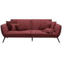 Veľká pohovka TRENDY, bordová - čierna/bordová, Modern, kompozitné drevo (260/93/124cm) - Premium Living