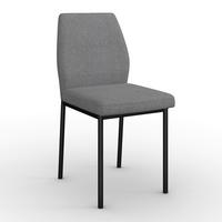 ŽIDLE CORI - černá/světle šedá, Moderní, kov/dřevo (45/87/57cm) - Bessagi Home