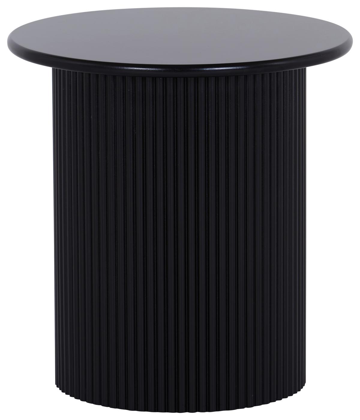 Beistelltisch Linz , Schwarz - Schwarz, Design, Holzwerkstoff (40/41/40cm) - Livetastic