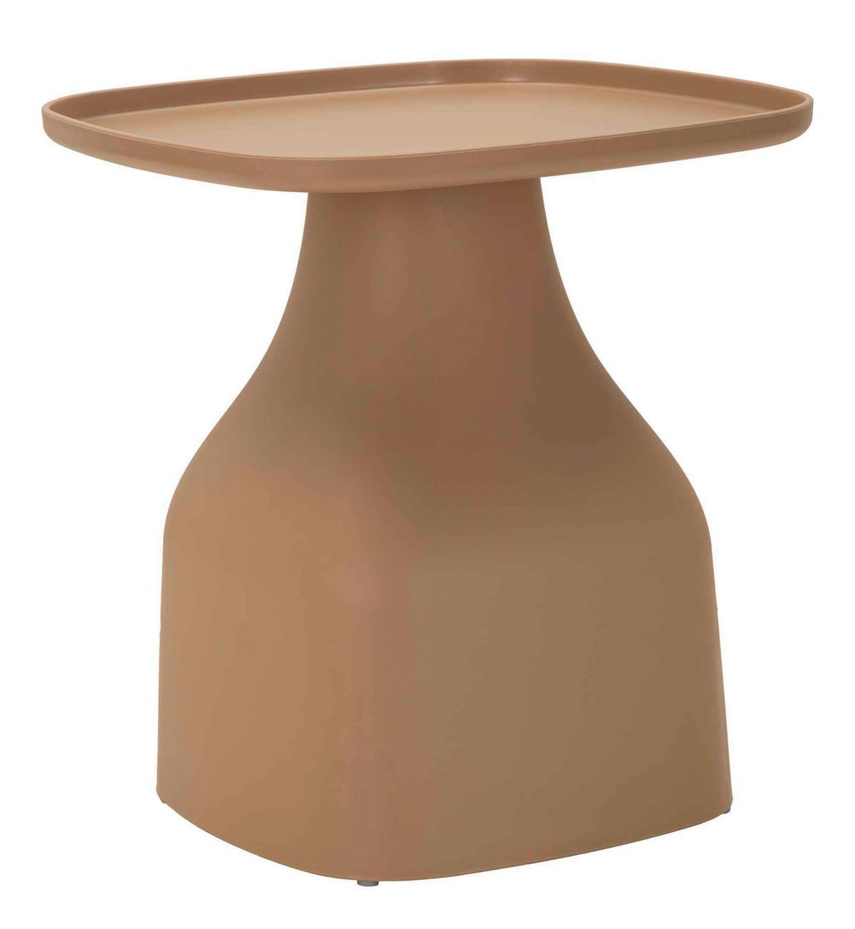Couchtisch Gea Table Grau B: 48 Cm - Beige, Basics, Kunststoff (48/50/48cm)