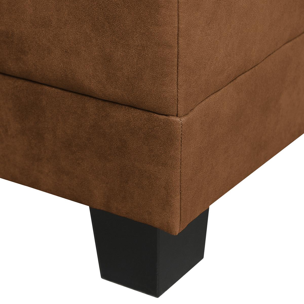 Ecksofa Grenwood Cognac S: 200x144 Cm - Cognac/Braun, Design, Textil (200/144cm) - MID.YOU
