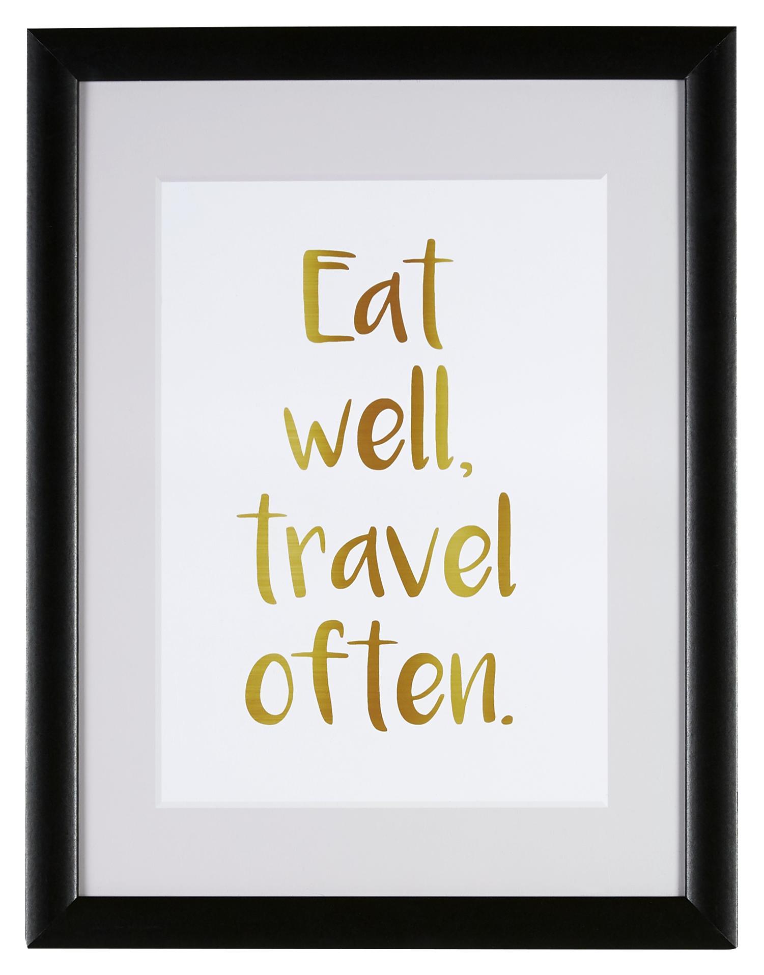 Képkeret Noah - Fekete, konvencionális, Üveg/Fa (30/40cm) - Luca Bessoni