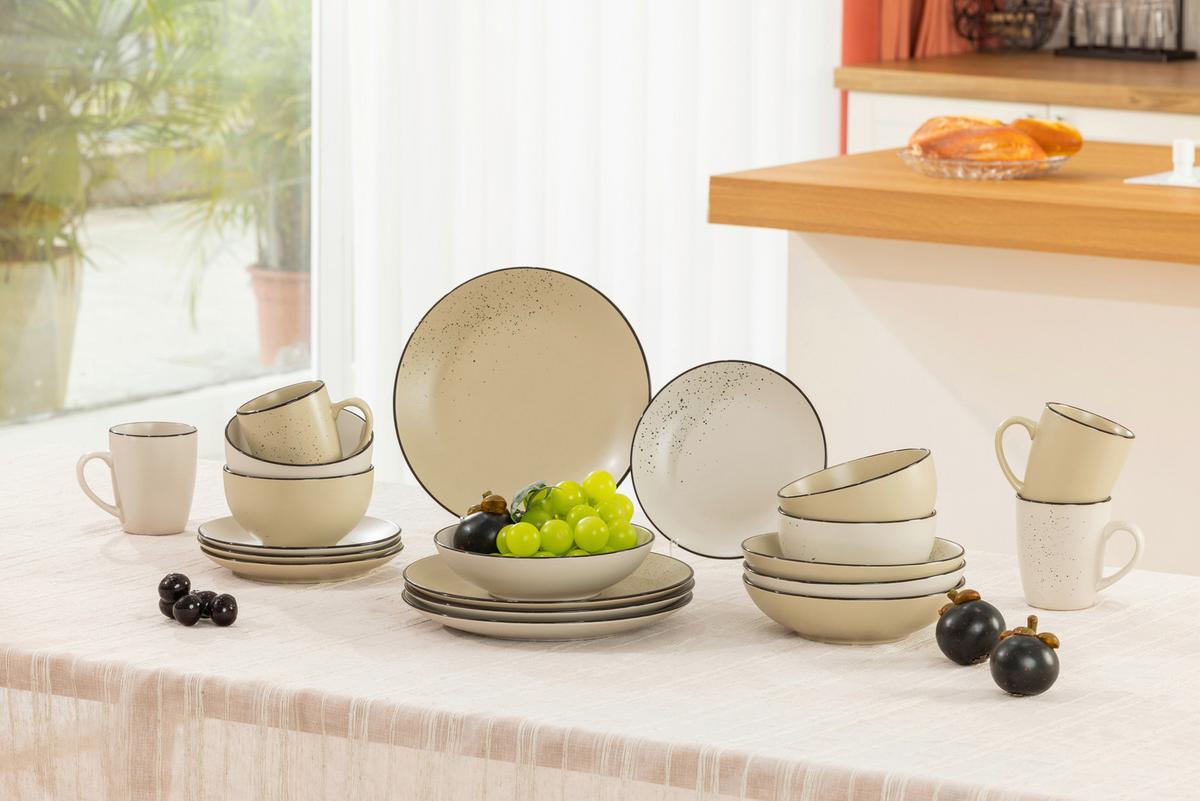 Kombiservice Sabrina - Beige/Creme, MODERN, Keramik - James Wood