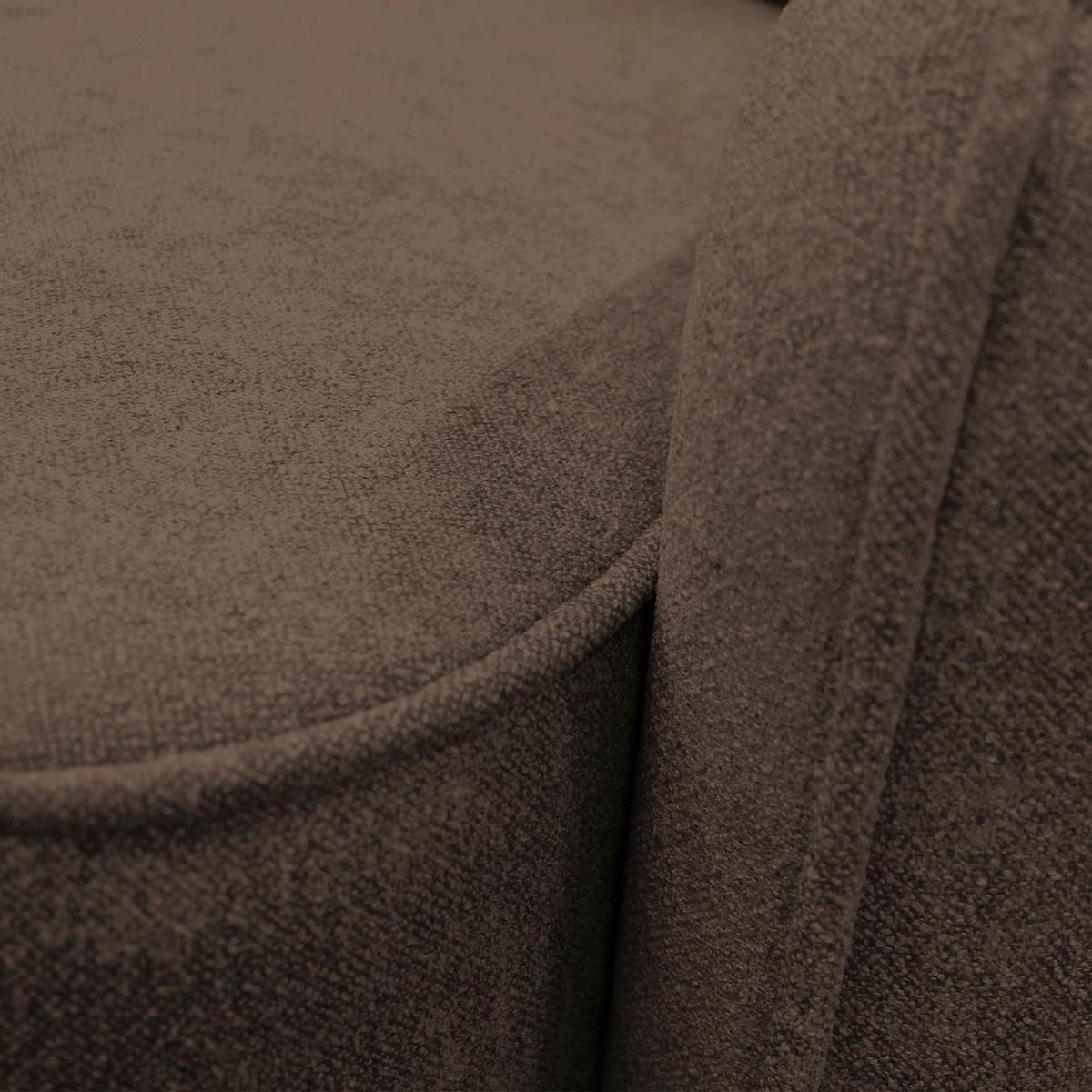 Ecksofa Fancy Braun 209x143 Cm - Schwarz/Braun, Design, Textil (209/143cm) - MID.YOU