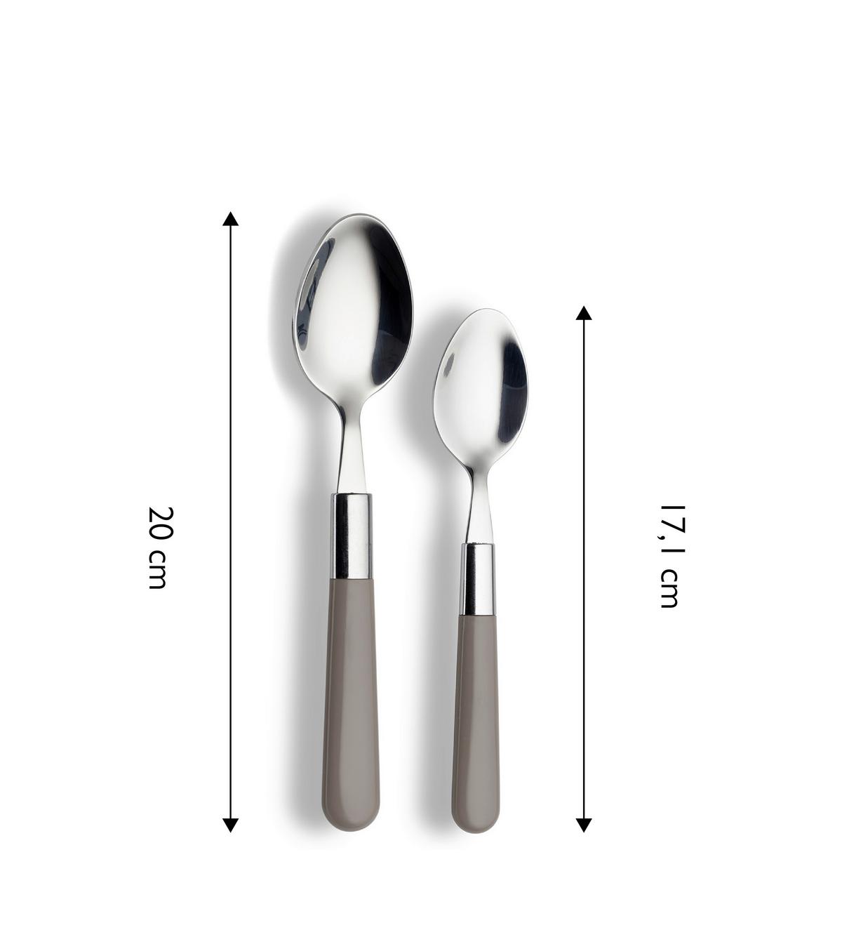 Besteckset Echtwerk Besteckset "bistro" - Grau, Design, Metall - Echtwerk