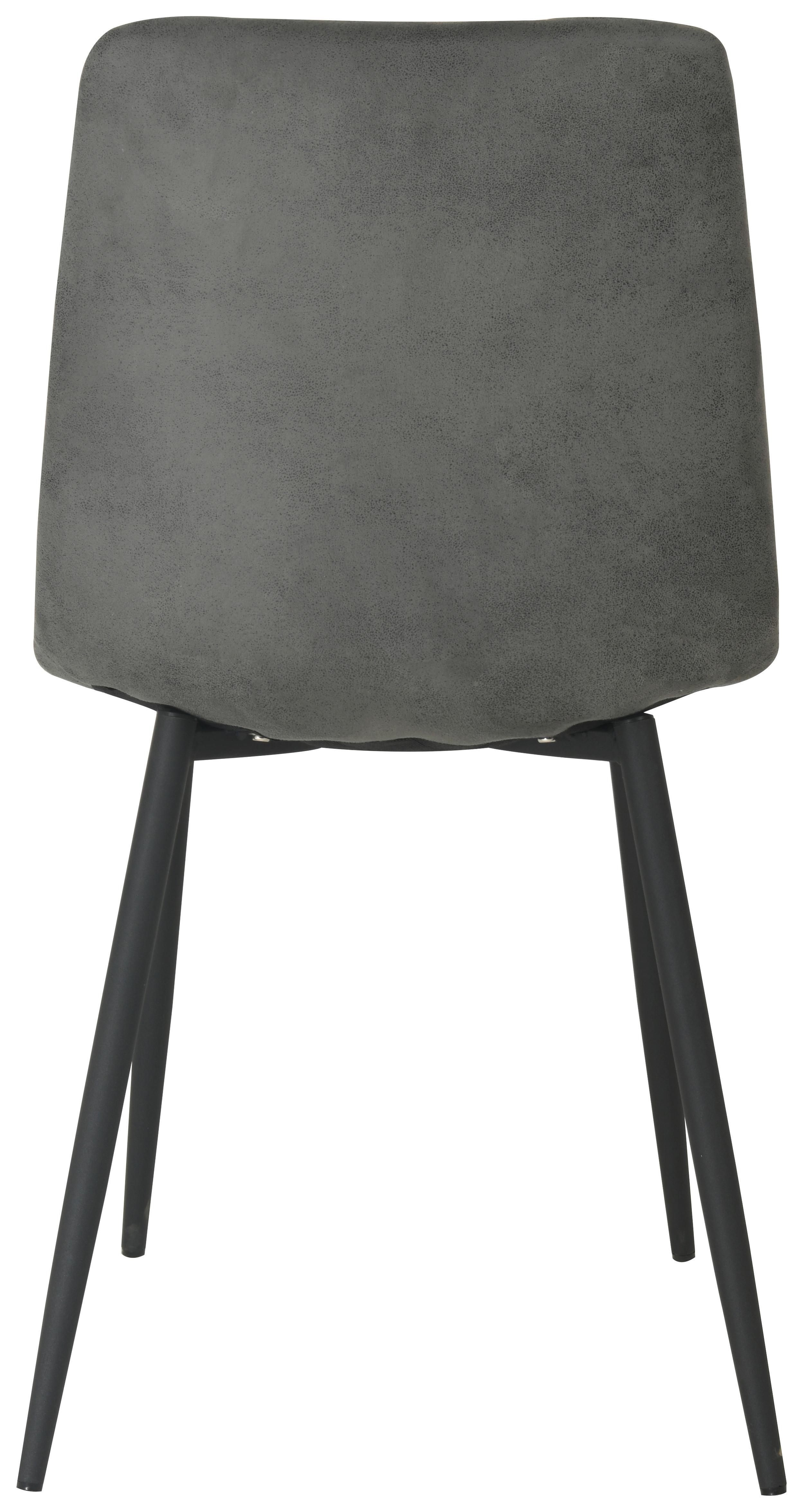 Židle NINO šedá mikrofáza - šedá/černá, Moderní, kov/dřevo (45/88/54,5cm) - Based
