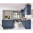 Einbauküche Columbia Frei Planbar Landhausstil - Blau/Eichefarben, MODERN, Holzwerkstoff - Vertico