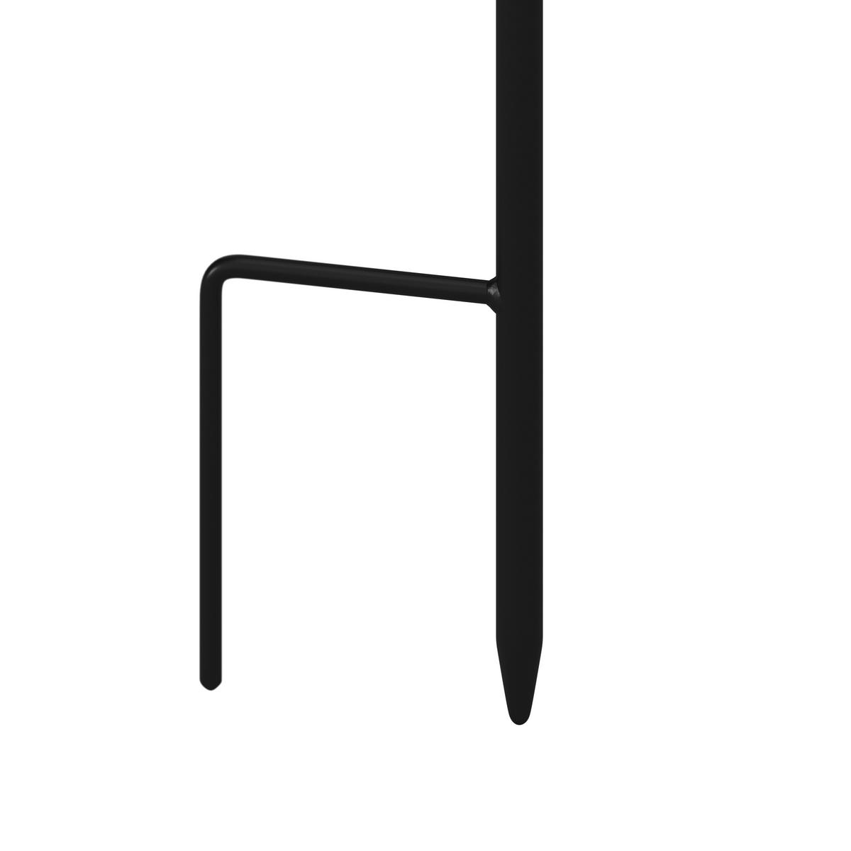 SOLÁRNE SVIETIDLO NANAY - čierna, Modern, kov/plast (12/78cm) - Bessagi Garden