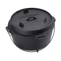 DUTCH-OVEN-SET EW-GE-1225 - Schwarz, Basics, Metall (31,5/21cm) - Echtwerk