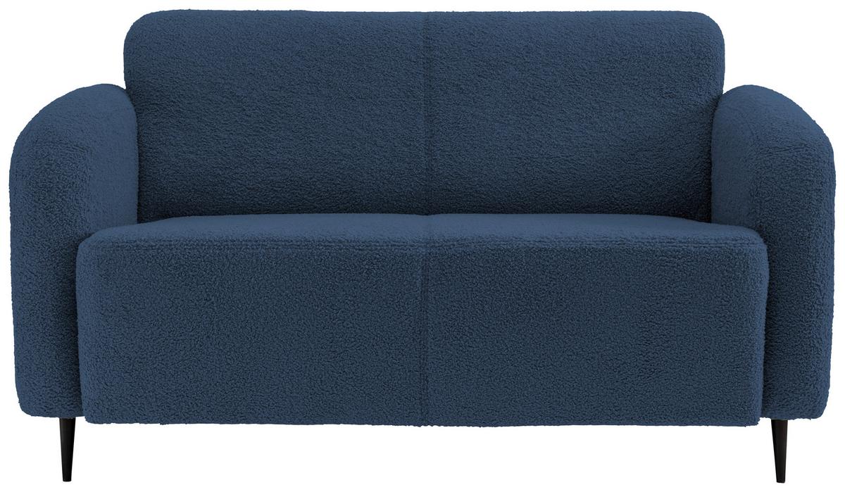 Sitzgarnitur 2-Tlg. Marone Blau - Blau/Schwarz, MODERN, Textil (180/76/90cm) - Livetastic
