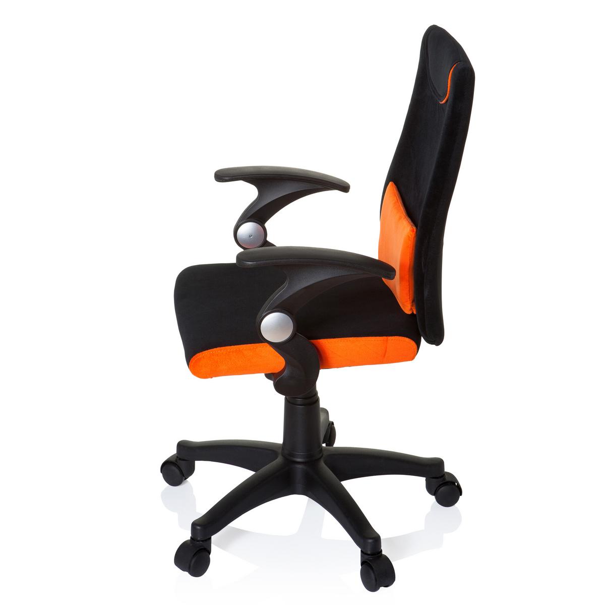 Jugenddrehstuhl Kiddy Pro Al Orange/schwarz - Schwarz/Orange, Basics, Kunststoff (50/87-97/40cm) - MID.YOU