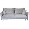 3-sitzer-sofa Mit Schlaffunktion Melody B: 216cm - Schwarz/Grau, Design, Textil (216/96/102cm) - MID.YOU