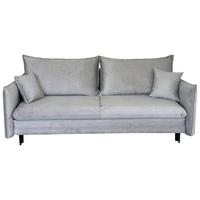 3-sitzer-sofa Mit Schlaffunktion Melody B: 216cm - Schwarz/Grau, Design, Textil (216/96/102cm) - MID.YOU