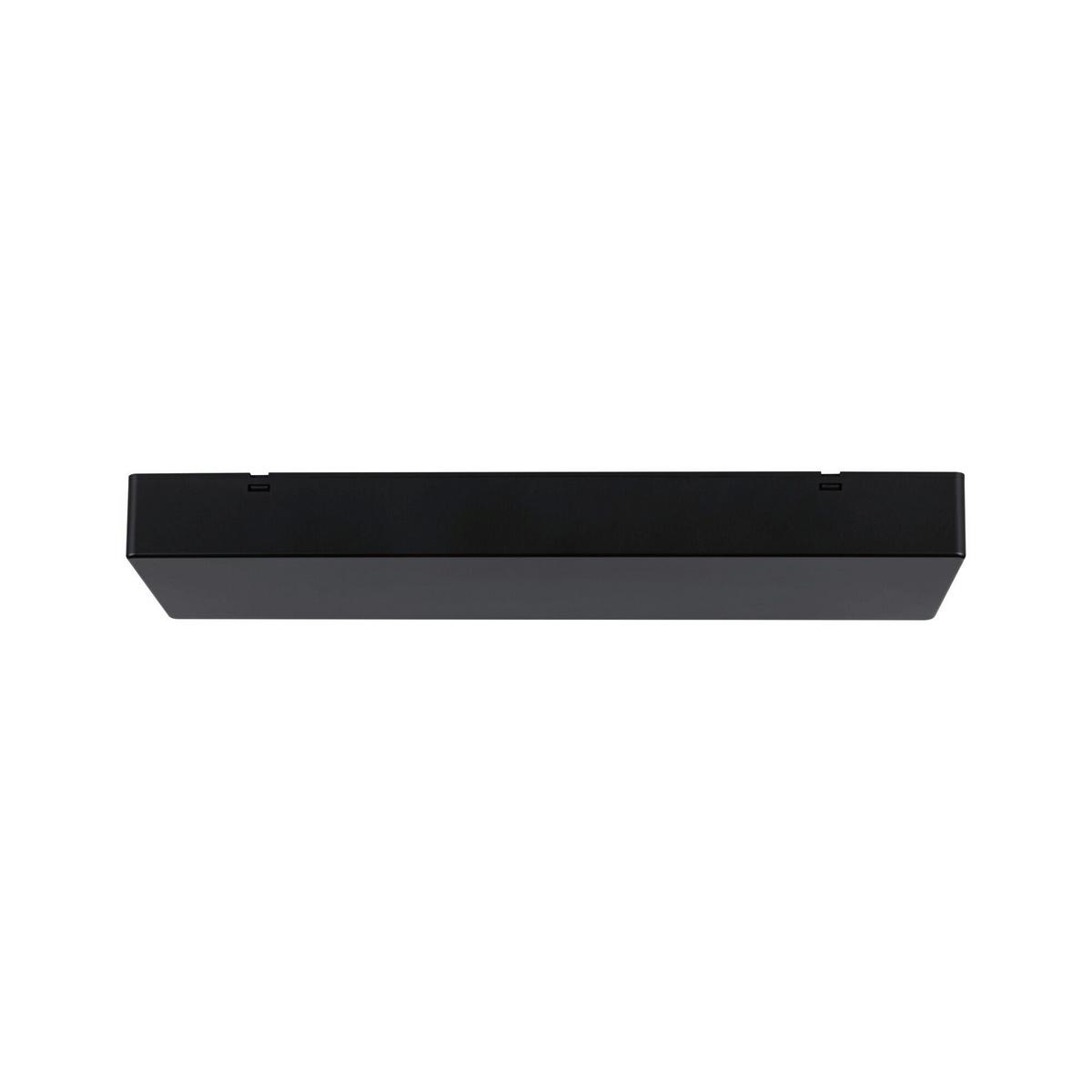 Schienensystem-einspeiser Linion Schwarz B: 10 Cm - Schwarz, Basics, Kunststoff (36,5/10/4cm) - Paulmann