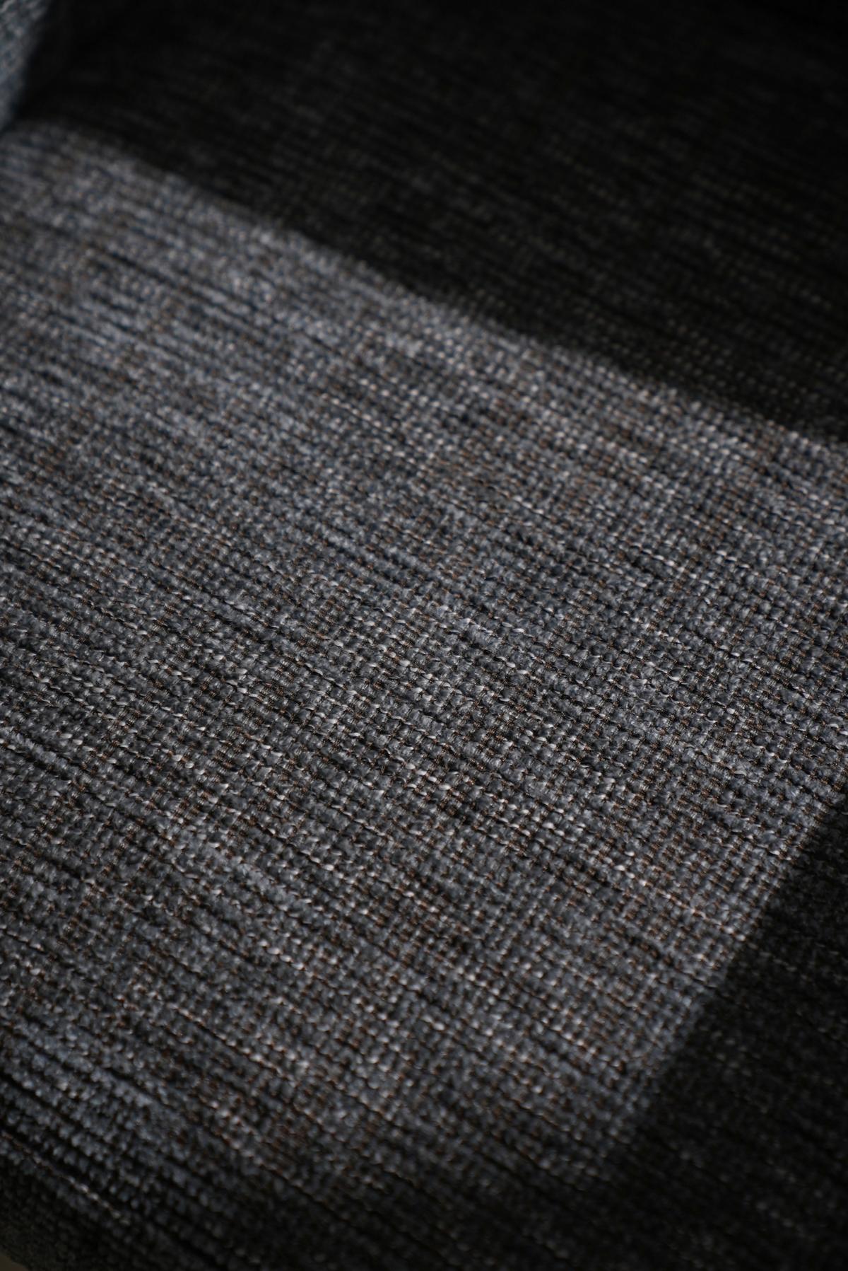 Armlehnstuhl Allison Leinenoptik Grau, B: 58 Cm - Dunkelgrau/Schwarz, LIFESTYLE, Holz/Textil (58/86/64cm) - Livetastic