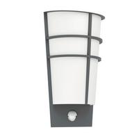 AUSSENWANDLEUCHTE 96018 *  BREGANZO 1 - Anthrazit/Weiß, KONVENTIONELL, Kunststoff/Metall (30/19/12,5cm) - Eglo