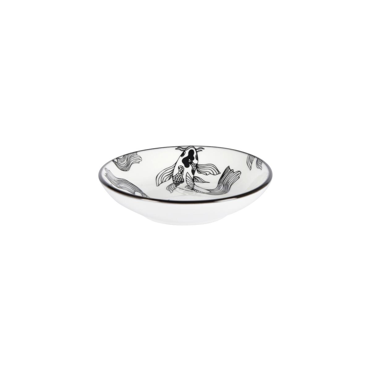 Miska na omáčku Shiva, Ø: 10,1cm - bílá/černá, Lifestyle, keramika (10.1/2,4cm) - Mömax