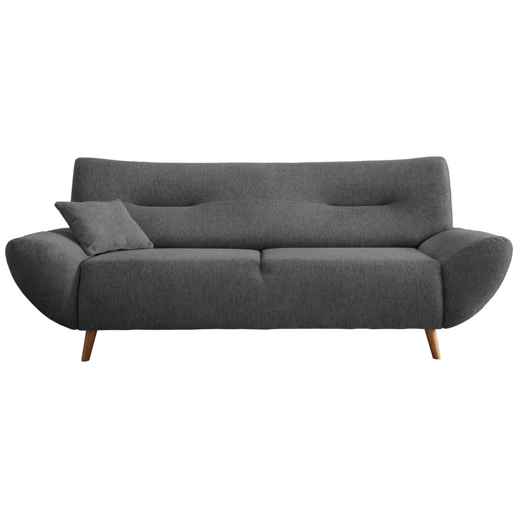 3-Sitzer-Sofa Drago mit Kissen Anthrazit B: 205 cm