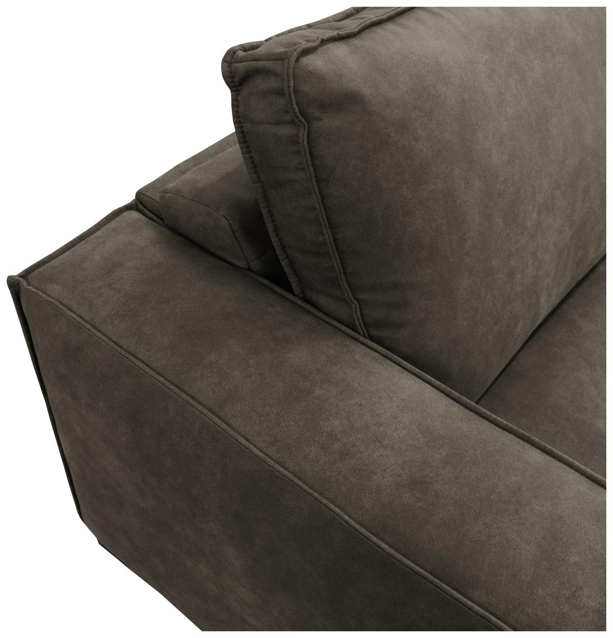 Schlafsofa Texas Anthrazit Mikrofaser, B: 203 Cm - Dunkelbraun/Anthrazit, Design, Textil (203/85/99cm) - MID.YOU