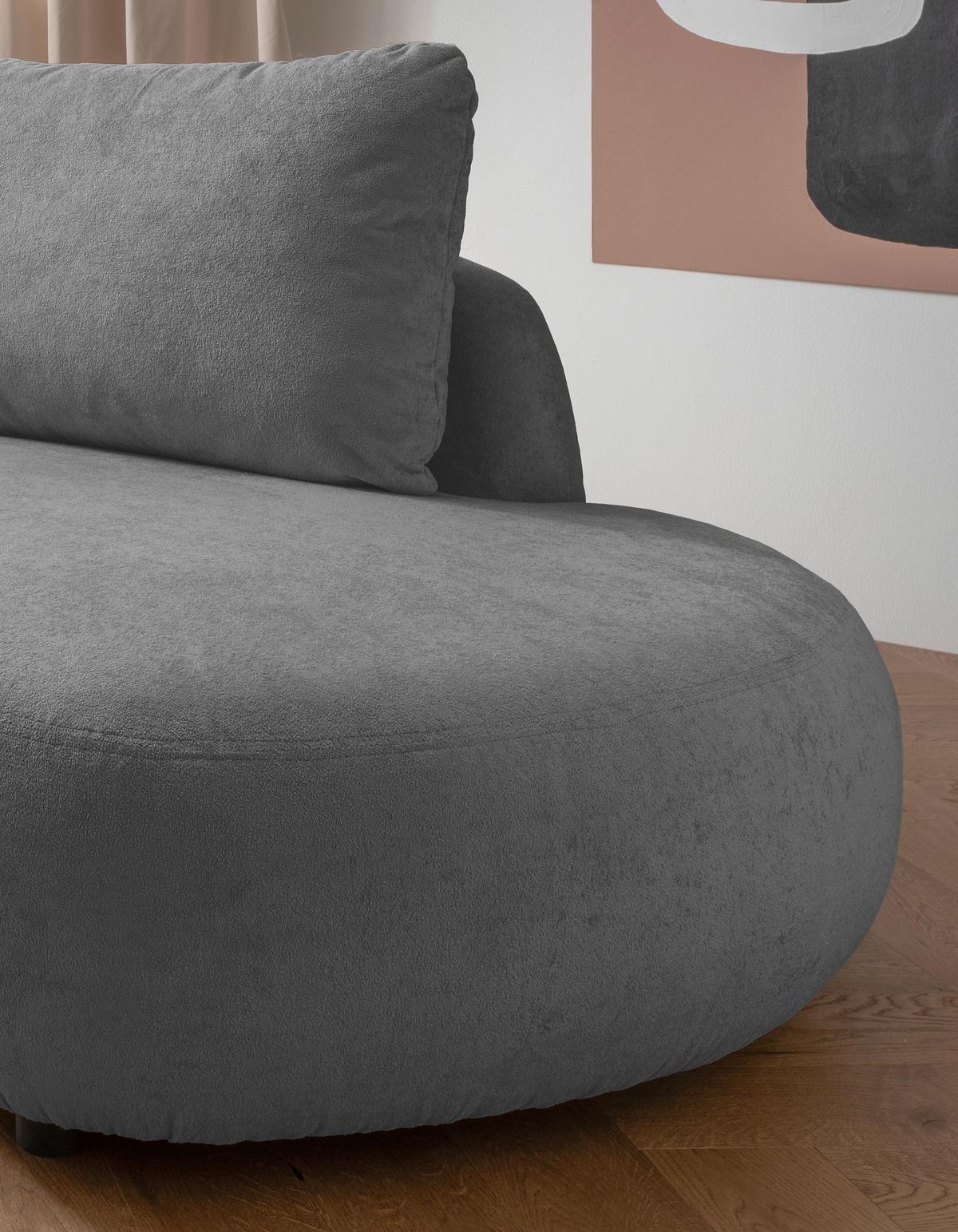 Ecksofa Doppo, Anthrazit S: 139x250 cm - Anthrazit/Schwarz, MODERN, Textil (139/250cm) - Livetastic