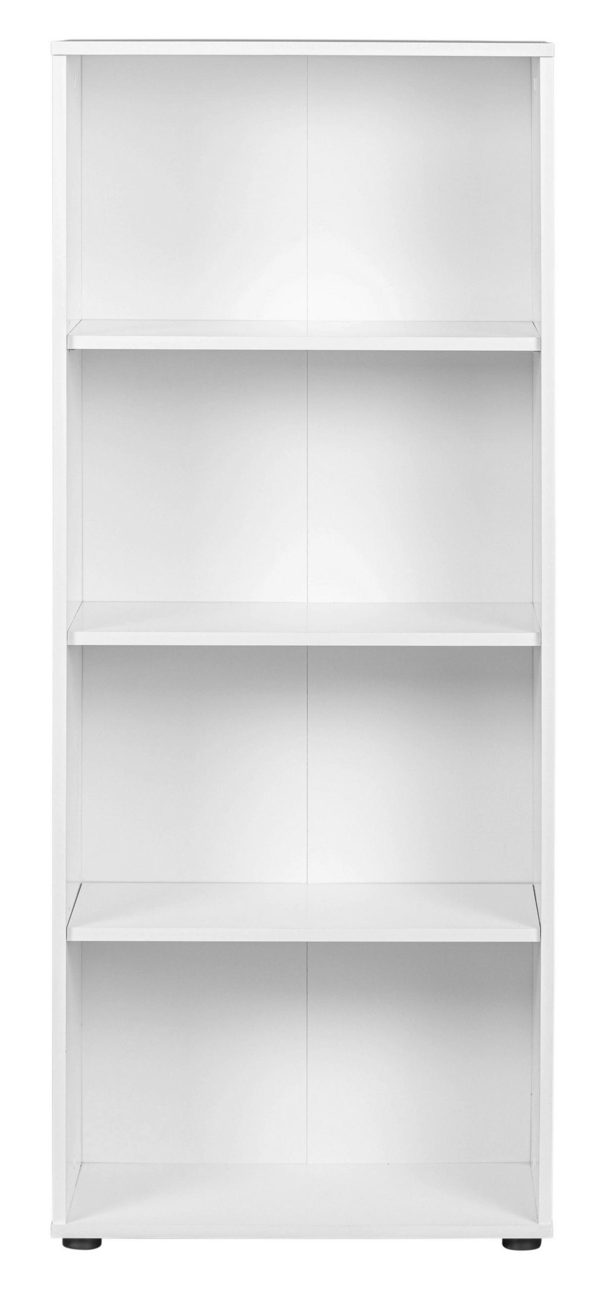 Regal Arco B 60cm, Weiß - Weiß, Basics, Holzwerkstoff (60/145/30cm) - MID.YOU