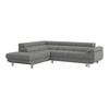 Ecksofa Savona - Dunkelgrau, MODERN, Textil (230/270cm) - Ondega