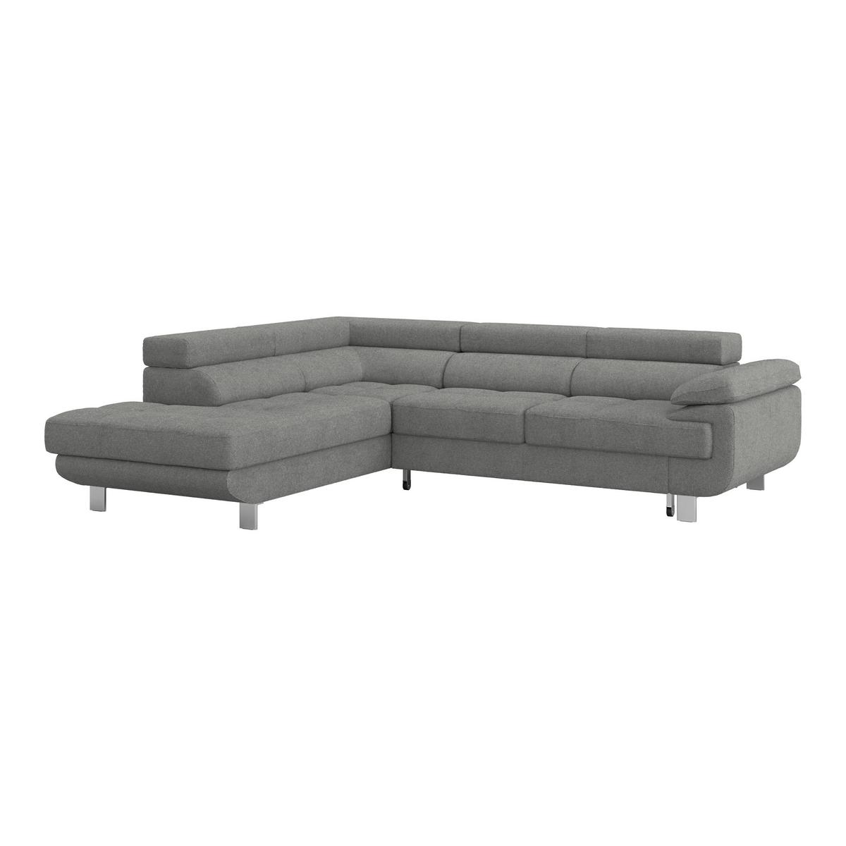 Ecksofa Savona - Dunkelgrau, MODERN, Textil (230/270cm) - Ondega