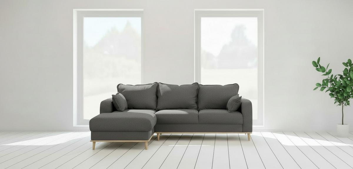 Ecksofa Beata Beige S: 150x230 Cm - Wengefarben/Beige, Design, Textil (150/230cm) - Livetastic