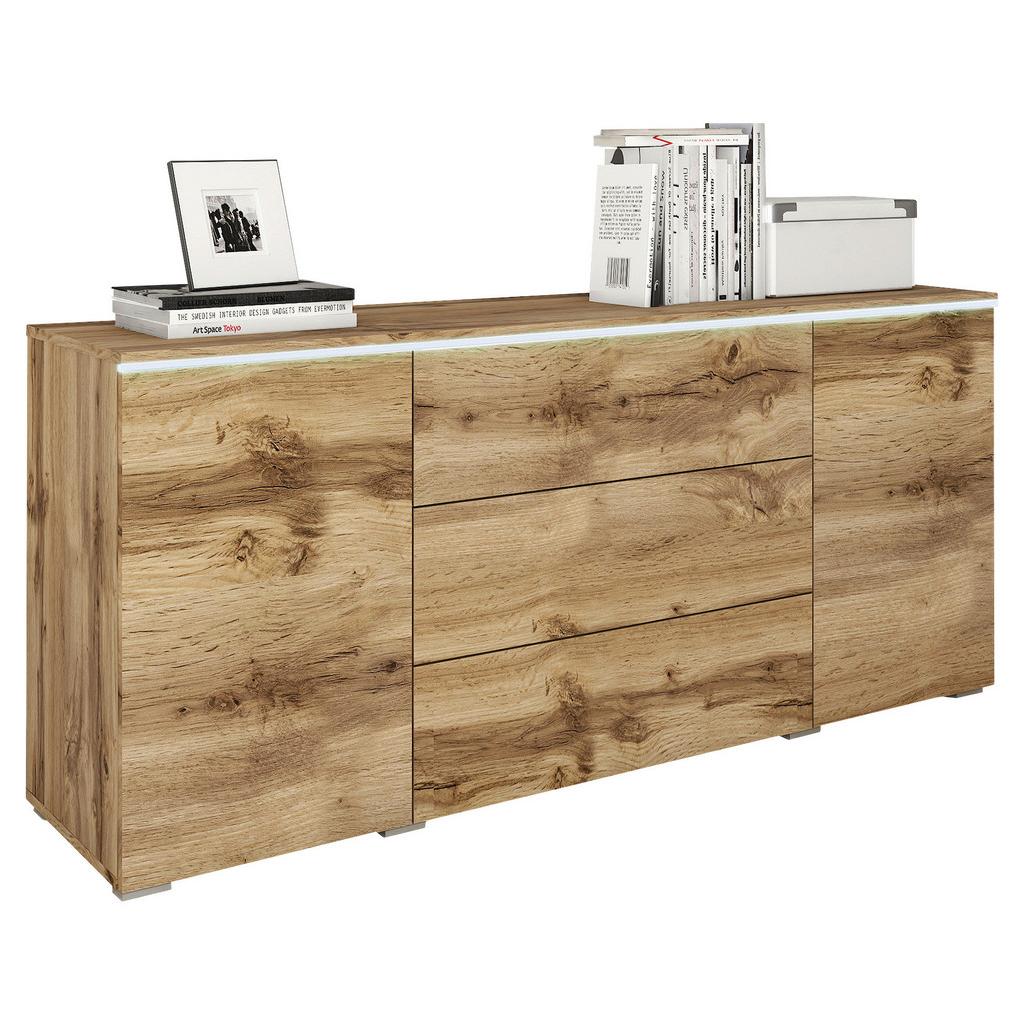 Sideboard mit Led 150cm Vera, Weiß