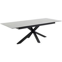 Esstisch ausziehbar Heaven 200-240x100x76cm Schwarz/Weiß - Schwarz/Weiß, Trend, Keramik/Metall (200-240/100/76cm) - MID.YOU
