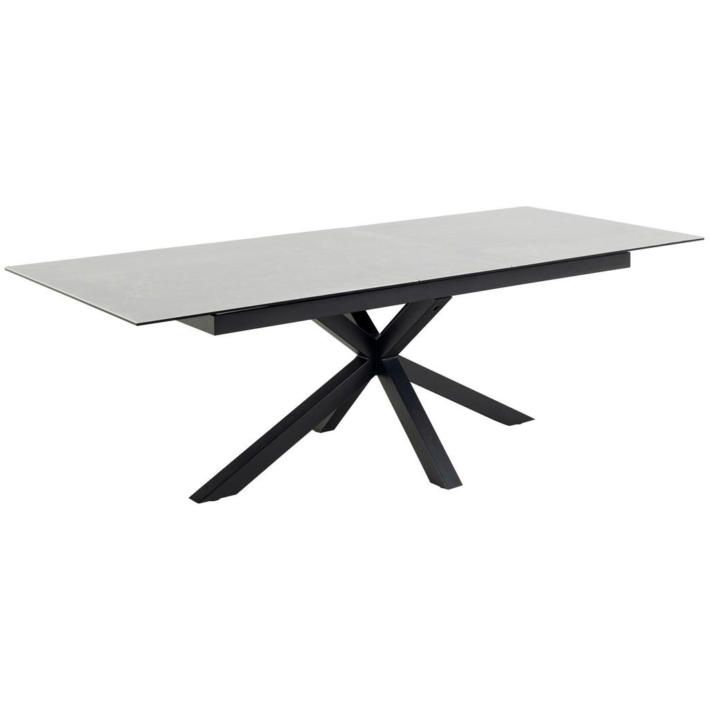Esstisch ausziehbar Heaven 200-240x100x76cm Schwarz/Weiß