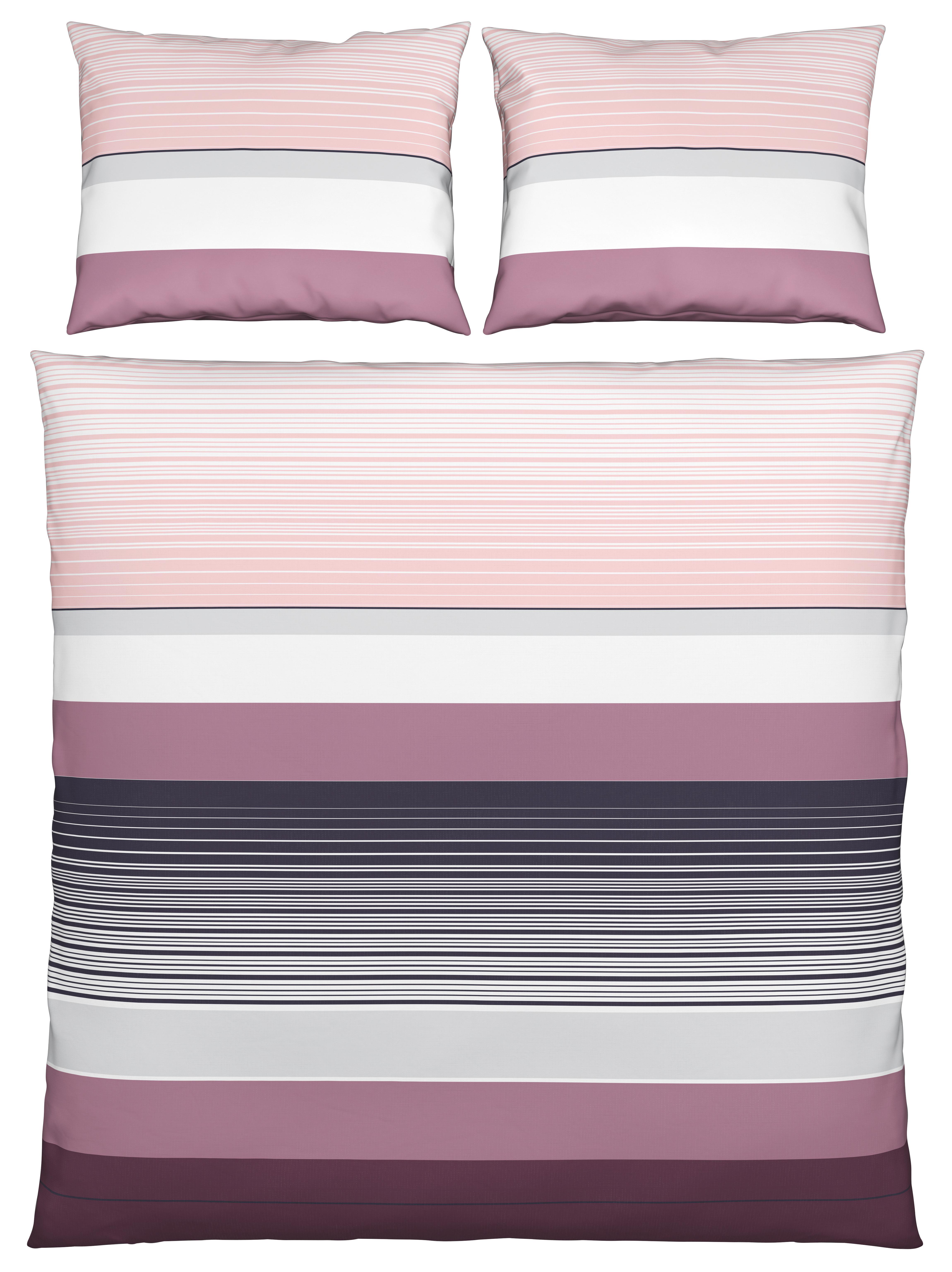 Ágyneműhuzat-garnitúra Liara - Rózsaszín, romantikus/Landhaus, Textil - James Wood