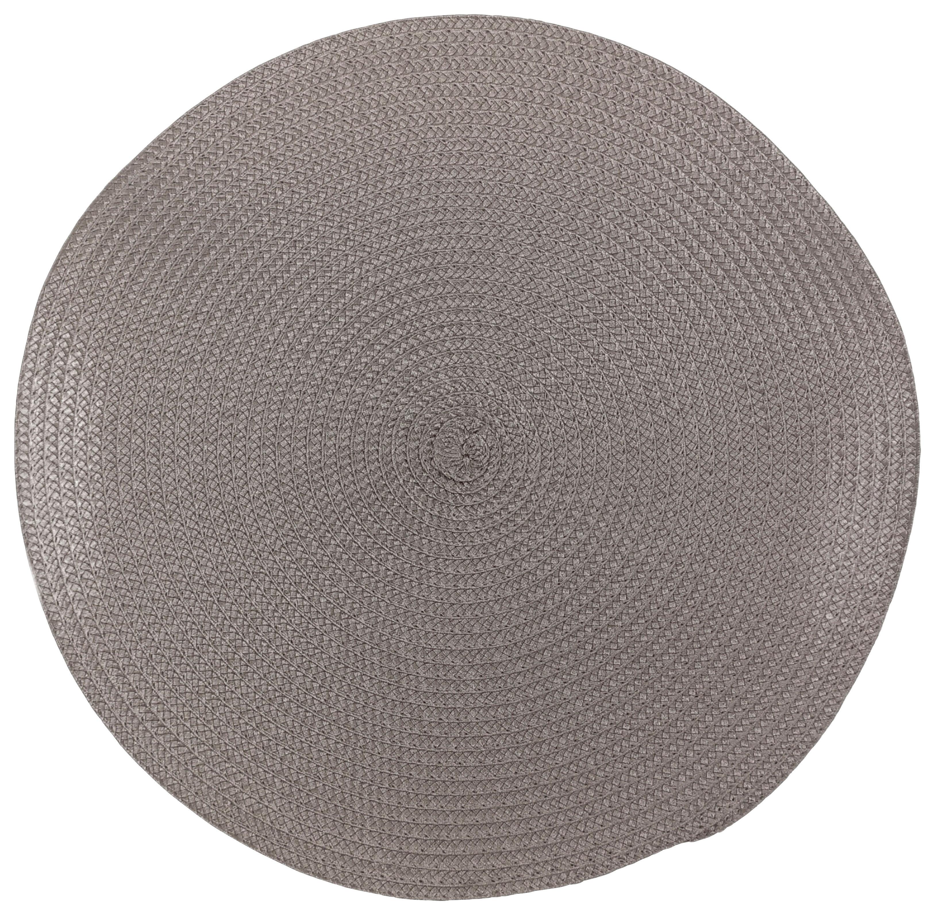 Tischset Martina - Taupe/Silberfarben, KONVENTIONELL, Kunststoff - Ondega