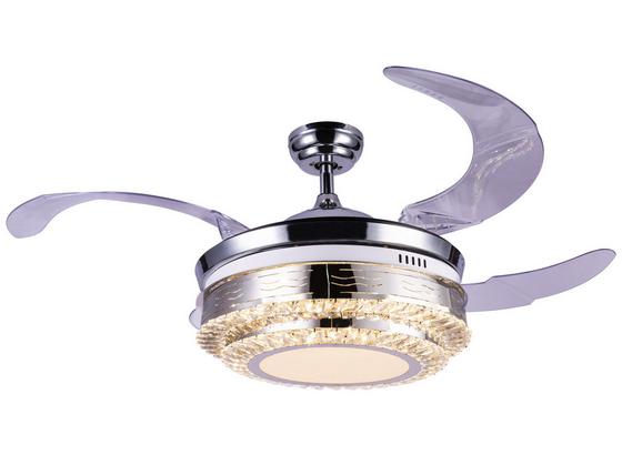 Deckenventilator Cabrera D: 100 cm - Chromfarben/Transparent, Basics, Kunststoff/Metall (100/68,5cm) Deckenventilator Cabrera D: 100 cm - Chromfarben/Transparent, Basics, Kunststoff/Metall (100/68,5cm)