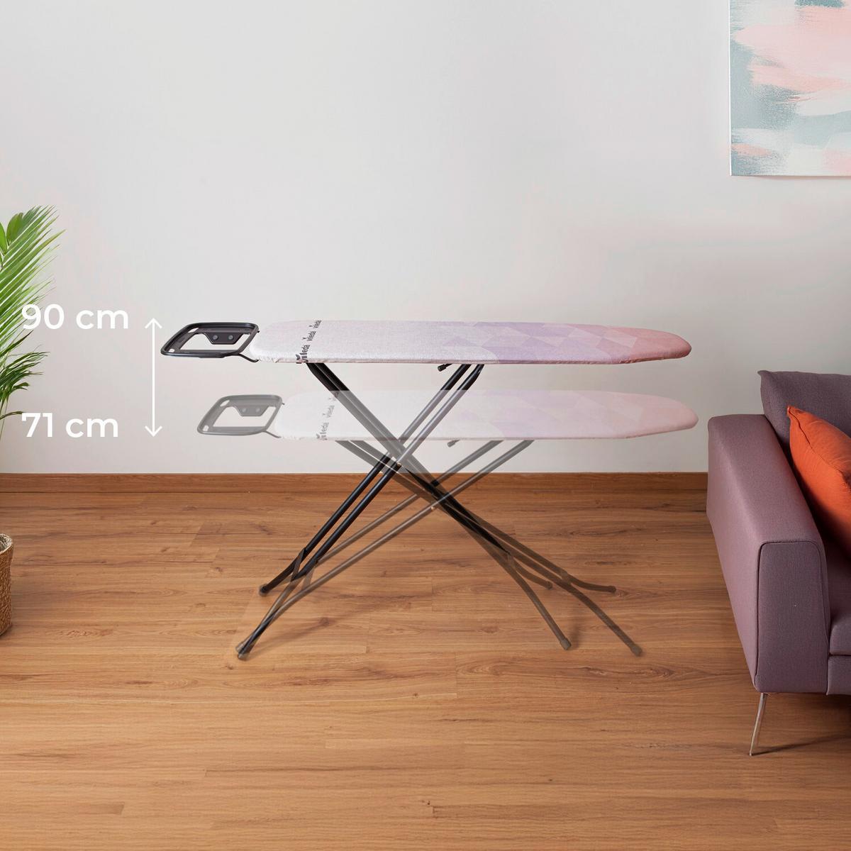 Vasalódeszka Huzattal Kb. 114/34cm - többszínű, Basics, fém