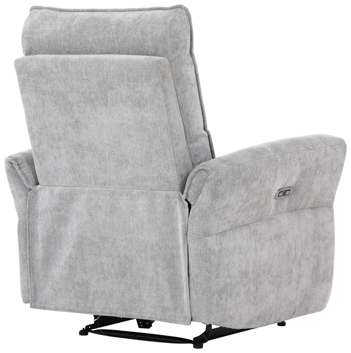Fernsehsessel Porto - Schwarz/Grau, MODERN, Textil (86/103/92cm) - Livetastic