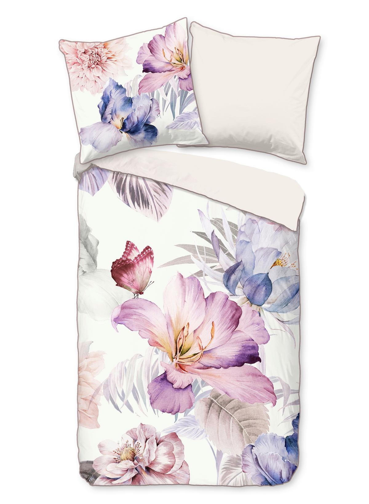 Wendebettwäsche Caen Multicolor 155x220 cm - Multicolor, Natur, Textil (155/220cm)