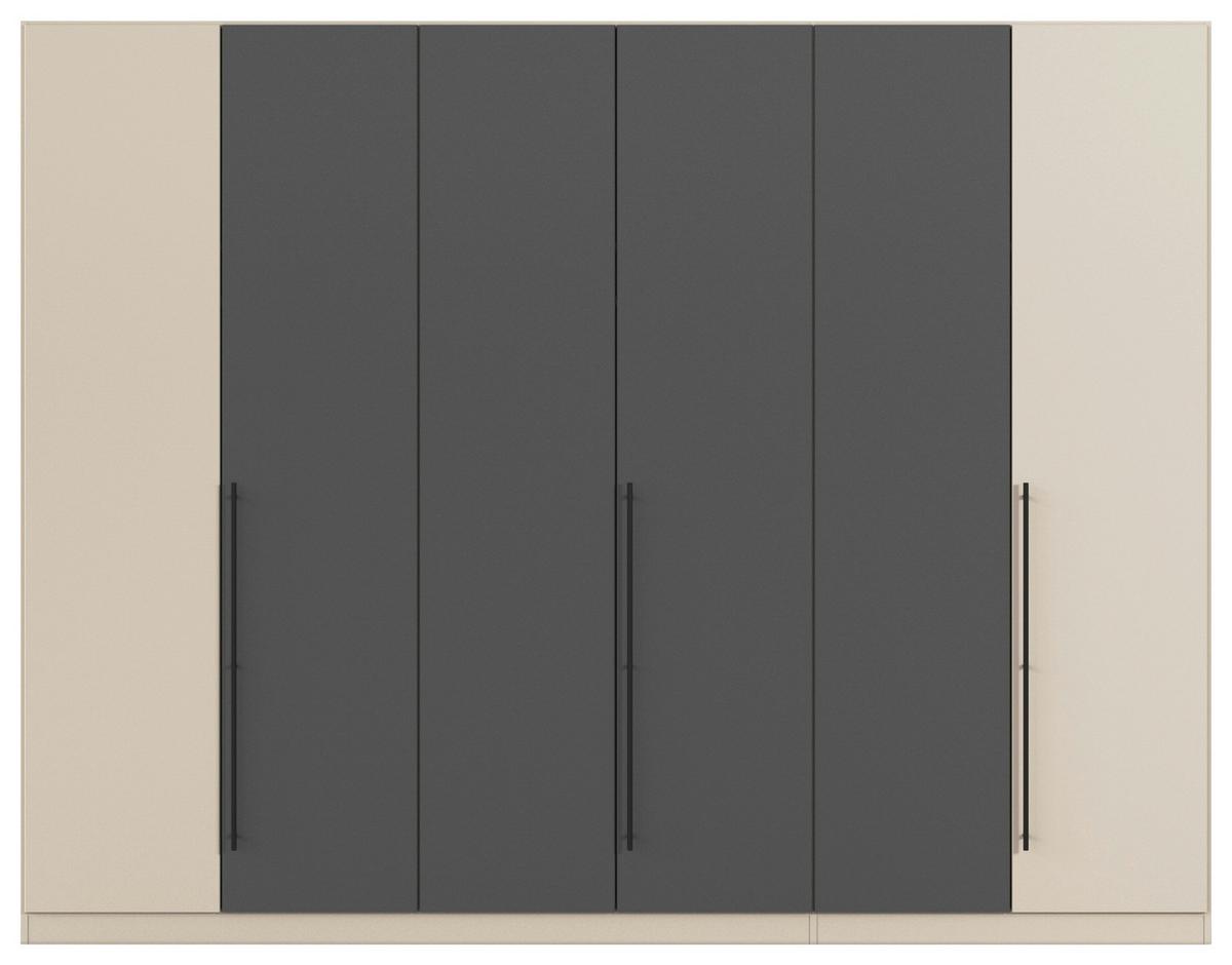 Kleiderschrank Safari B: 271 cm - Champagner/Grau, KONVENTIONELL, Holzwerkstoff (271/229/54cm)