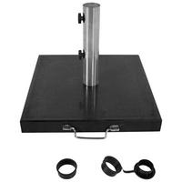 Sonnenschirmständer London - Schwarz, MODERN, Stein/Metall (45/38/45cm) - Beldano