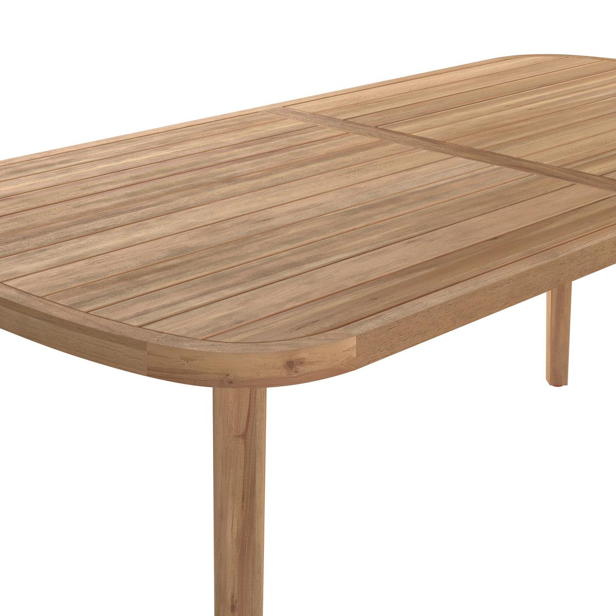 Gartentisch Talinn - Akaziefarben, MODERN, Holz (200/100/77cm) - Beldano