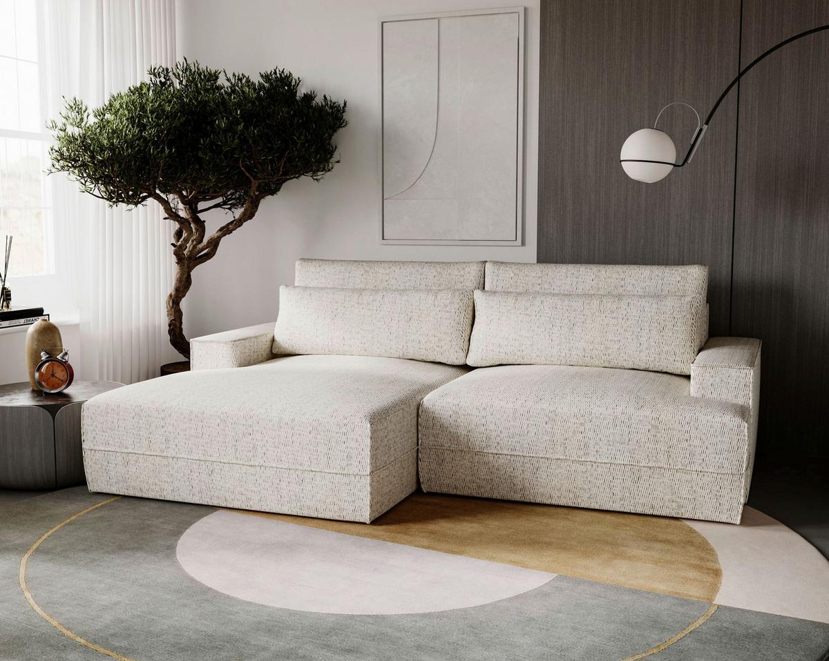Fresh Beige S: 156x272 cm - Beige/Schwarz, Design, Textil (156/272cm) - Livetastic