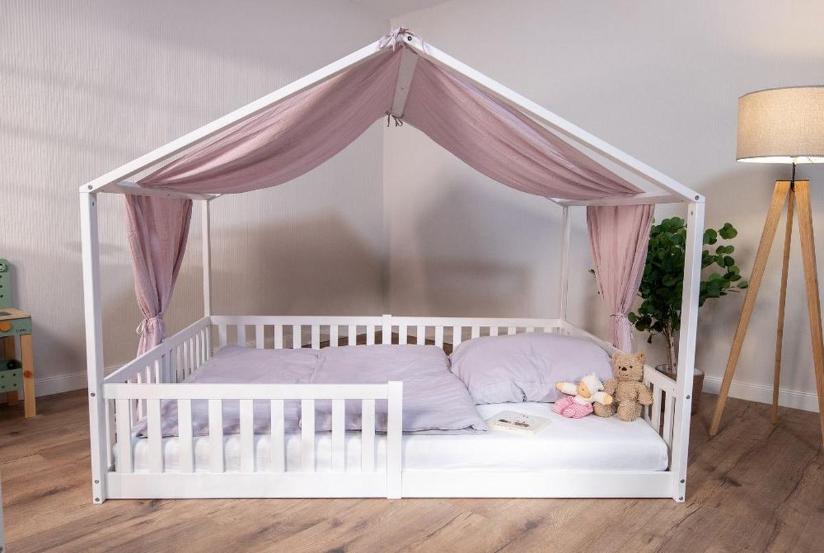 Spielvorhang Altrosa, B/l: 90x200cm - Altrosa, Basics, Textil (90/200cm) - tiSsi