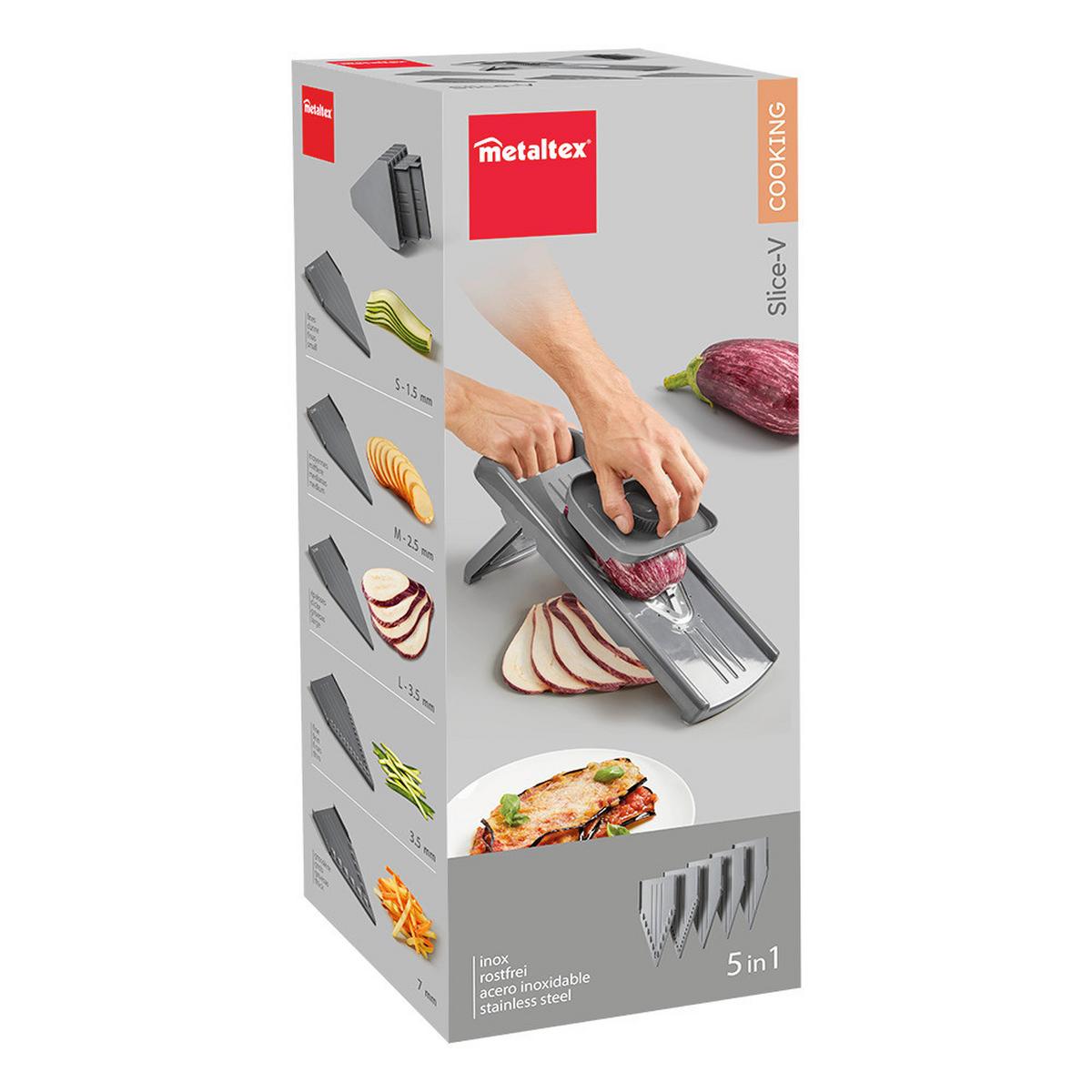 Gemüseschneiderset Marissa - Grau, Basics, Kunststoff/Metall (35/13/16cm) - Metaltex