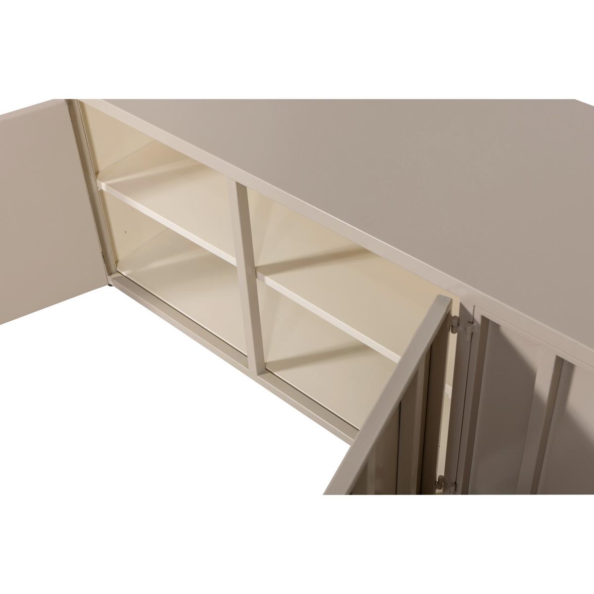 LOWBOARD Level Sandfarben B: 160cm - Sandfarben, Design, Metall (160/44/44cm) - Livetastic