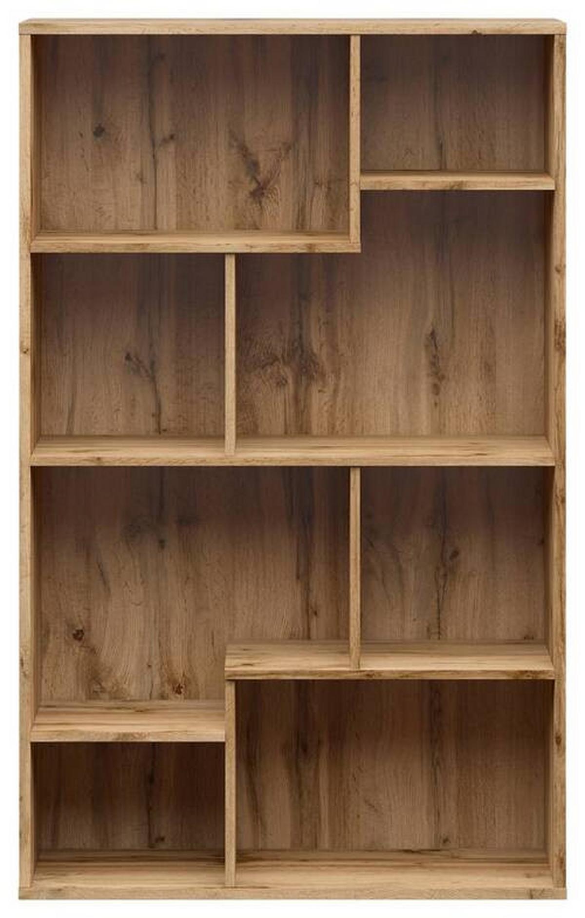 Regal Tetrix Bookshelf - Eiche Wotan, Design, Holzwerkstoff (87,5/140/33,5cm)
