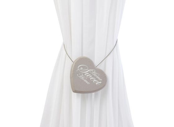 Riasiaca Spona Sweet Home - biela/taupe, Romantický / Vidiecky, drevo (8cm) - Mömax modern living Riasiaca Spona Sweet Home - biela/taupe, Romantický / Vidiecky, drevo (8cm) - Mömax modern living