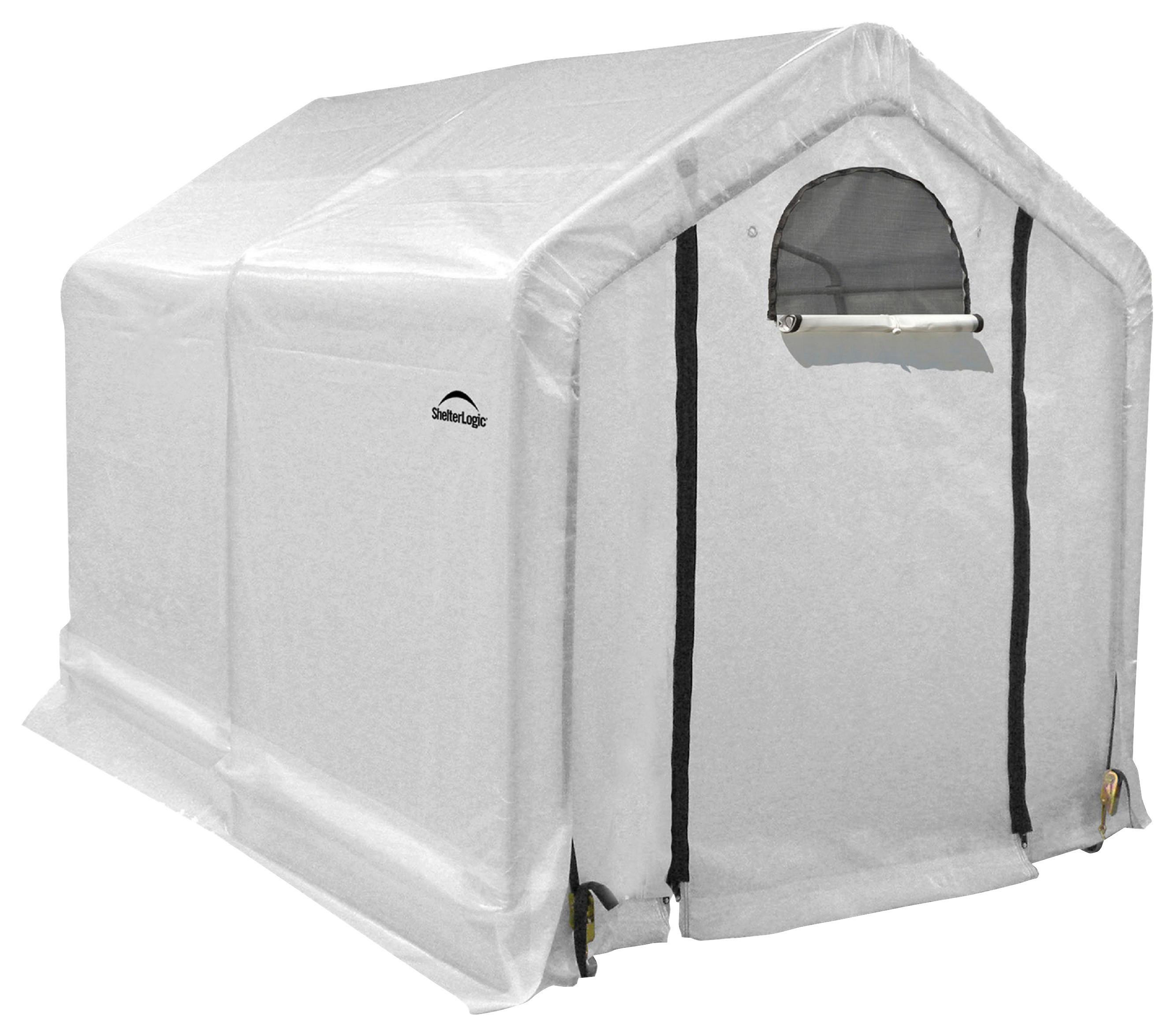 Gewächshaus 180x200x240 cm Kunststoff - Weiß, Basics, Kunststoff (180/200/240cm)